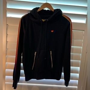 AVIATOR NATION PULLOVER/ Jacket — Small (Black/Charcoal)